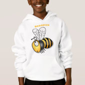 Cute happy bee cartoon illustratie (Voorkant)