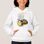 Cute happy bee cartoon illustratie (Voorkant)