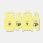 Cute happy bee cartoon illustratie bedankdoosjes (Uitgevouwen)