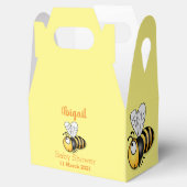 Cute happy bee cartoon illustratie bedankdoosjes (Geopend)