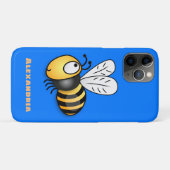 Cute happy bee cartoon illustratie Case-Mate iPhone case (Achterkant (horizontaal))
