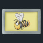 Cute happy bee cartoon illustratie gesp<br><div class="desc">Deel de nieuwste versie! Deze schattige hommel is getekend in een gelukkige cartoon stijl.</div>