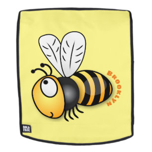 Cute happy bee cartoon illustratie rugtassen