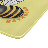 Cute happy bee cartoon illustratie snijplank (Hoek)