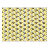 Cute happy bee cartoon illustratie tafelkleed (Voorkant (Horizontaal))