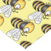 Cute happy bee cartoon illustratie tafelkleed (Gekanteld)