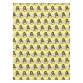 Cute happy bee cartoon illustratie tafelkleed (Voorkant)