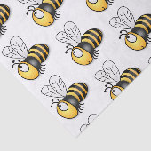 Cute happy bee cartoon illustratie tissuepapier (Detail)