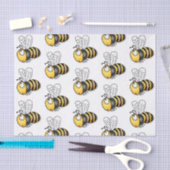 Cute happy bee cartoon illustratie tissuepapier (Craft)