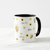 Cute Happy Bee Kids Mug Mok (Voorkant rechts)