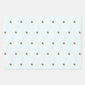 Cute happy bee wrappapier inpakpapier vel (Voorkant 2)