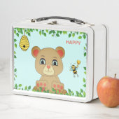 Cute Happy Beer en Honey Bee (In situ)