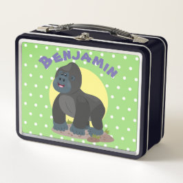 Cute happy big gorilla cartoon illustratie