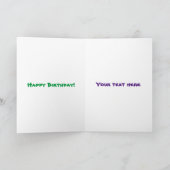 Cute happy big gorilla cartoon illustratie kaart (Binnen)