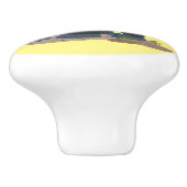 Cute happy big gorilla cartoon illustratie keramische knop (Zijkant)