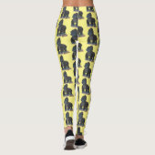 Cute happy big gorilla cartoon illustratie leggings (Achterkant)