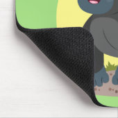 Cute happy big gorilla cartoon illustratie muismat (Hoek)