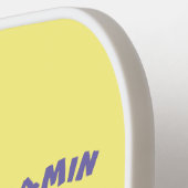 Cute happy big gorilla cartoon illustratie pickleball paddle (Links Detail)