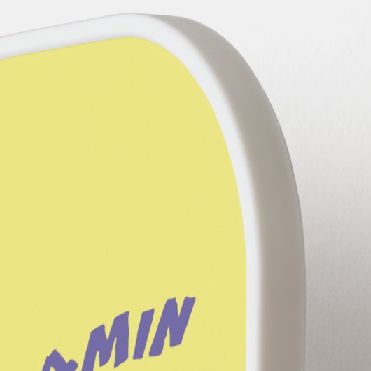 Cute happy big gorilla cartoon illustratie pickleball paddle (Links Detail)