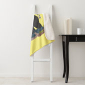 Cute happy big gorilla cartoon illustratie sherpa deken (In situ)