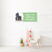 Cute happy big gorilla cartoon illustratie spandoek (Insitu)