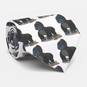 Cute happy big gorilla cartoon illustratie stropdas (Opgerold)