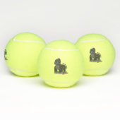 Cute happy big gorilla cartoon illustratie tennisballen (Multi)