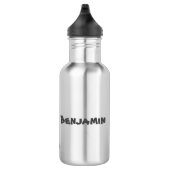 Cute happy big gorilla cartoon illustratie waterfles  (Rechts)