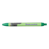 Cute happy big gorilla cartoon illustratie zwarte inkt pen (Voorkant)