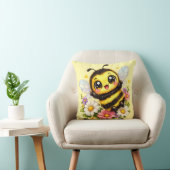 Cute Happy Bij Kawaii Kussen Hoofdkussen (Stoel)
