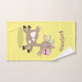 Cute happy billy cartoon bad handdoek (Handdoek)