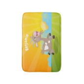 Cute happy billy cartoon badmat (Voorkant Verticaal)