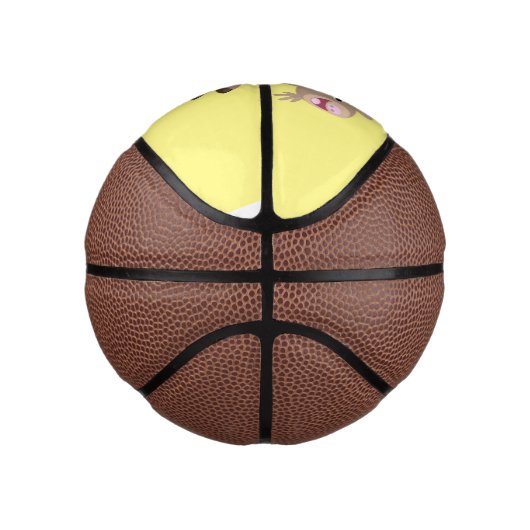 Cute happy billy cartoon basketbal (Rechts)