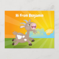 Cute happy billy cartoon
