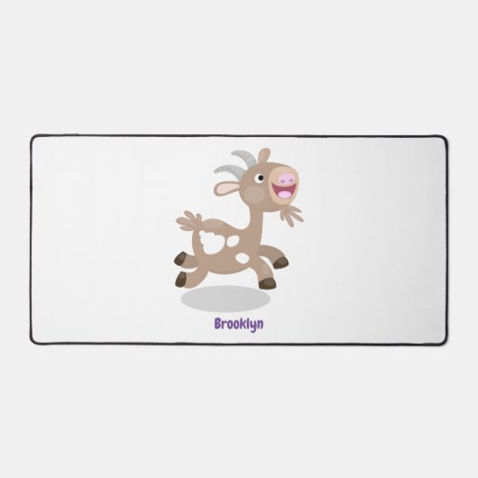 Cute happy billy cartoon bureaumat (Voorkant)