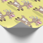 Cute happy billy cartoon cadeaupapier (Hoek)