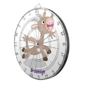 Cute happy billy cartoon dartbord (Voorkant Rechts)