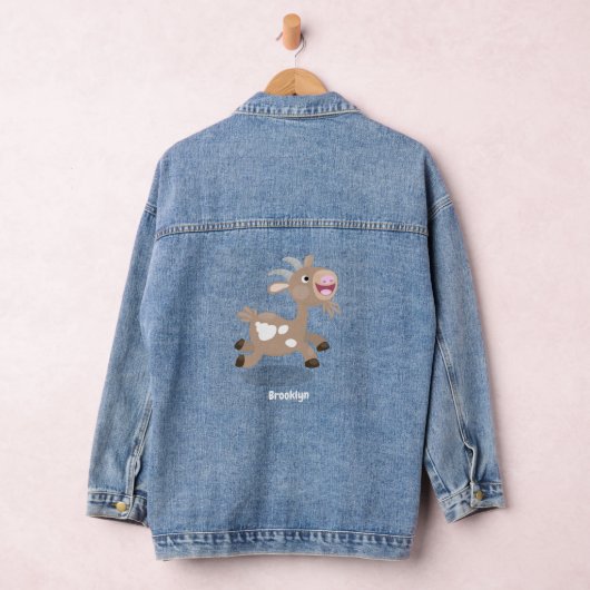 Cute happy billy cartoon denim jacket (Hangar)