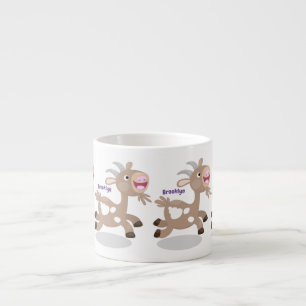 Cute happy billy cartoon espresso kop