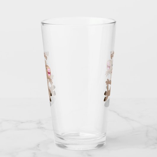 Cute happy billy cartoon glas (Rechts)