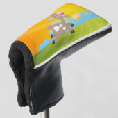 Cute happy billy cartoon golfheadcover (3/4 voorkant)