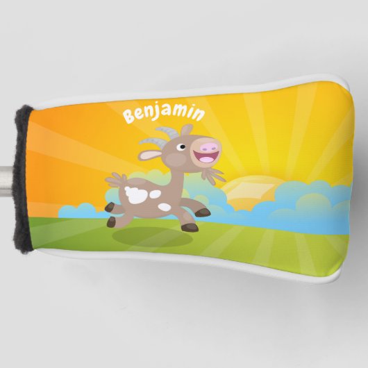 Cute happy billy cartoon golfheadcover (Voorkant)