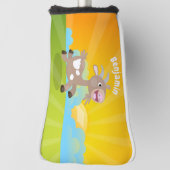 Cute happy billy cartoon golfheadcover (Draai 90)