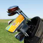 Cute happy billy cartoon golfheadcover (Insitu)