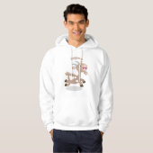 Cute happy billy cartoon hoodie (Voorkant volledig)