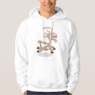 Cute happy billy cartoon hoodie