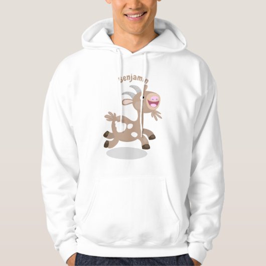 Cute happy billy cartoon hoodie (Voorkant)