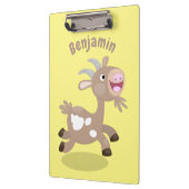 Cute happy billy cartoon klembord (Links)