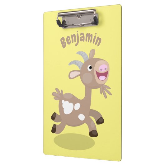 Cute happy billy cartoon klembord (Links)