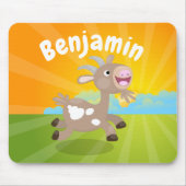 Cute happy billy cartoon muismat (Voorkant)